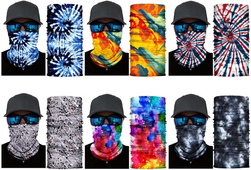 SIDAZON Neck Gaiter Mask,Bandana Gator Face Cover Mask Sun UV Protection,Neck Warmer Balaclava,Tube Face Scarf,Headband for Outdoor - Image 2